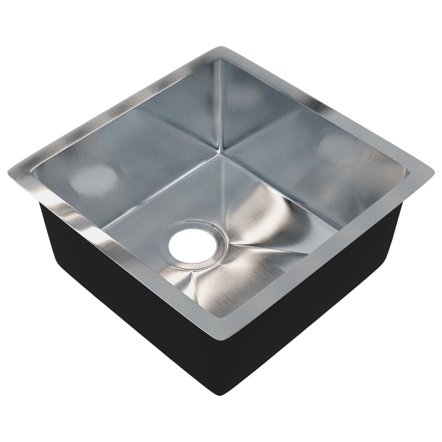 Stainless Steel Square Bar and Prep Sink, 18 x 18-inches, NBSS-R1018188