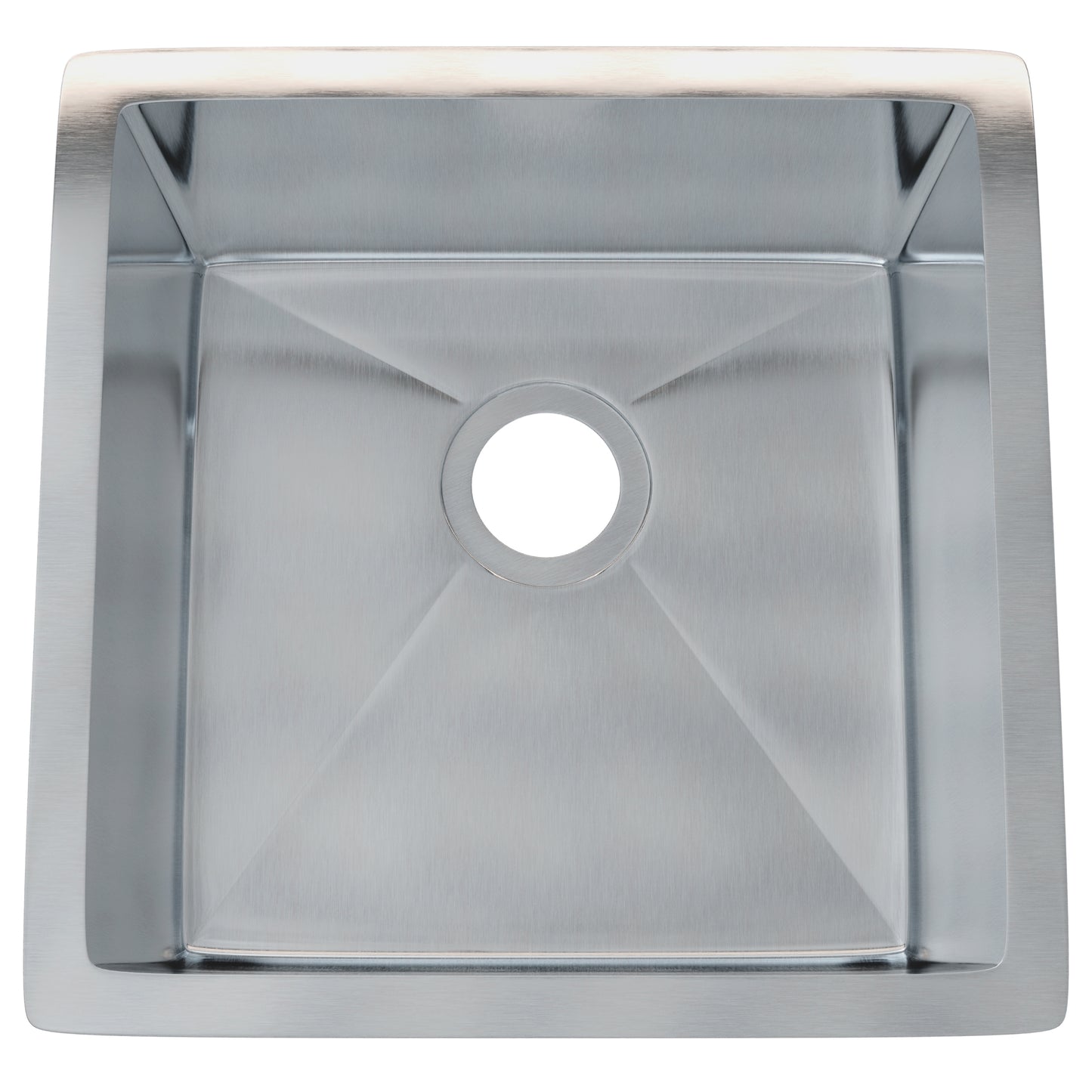 Stainless Steel Square Bar and Prep Sink, 18 x 18-inches, NBSS-R1018188