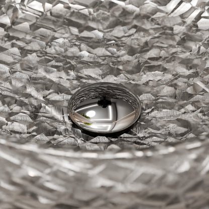 Diamante Diamond Crystal Clear Glass Extra Thick Vessel Bath Sink NCG-2410