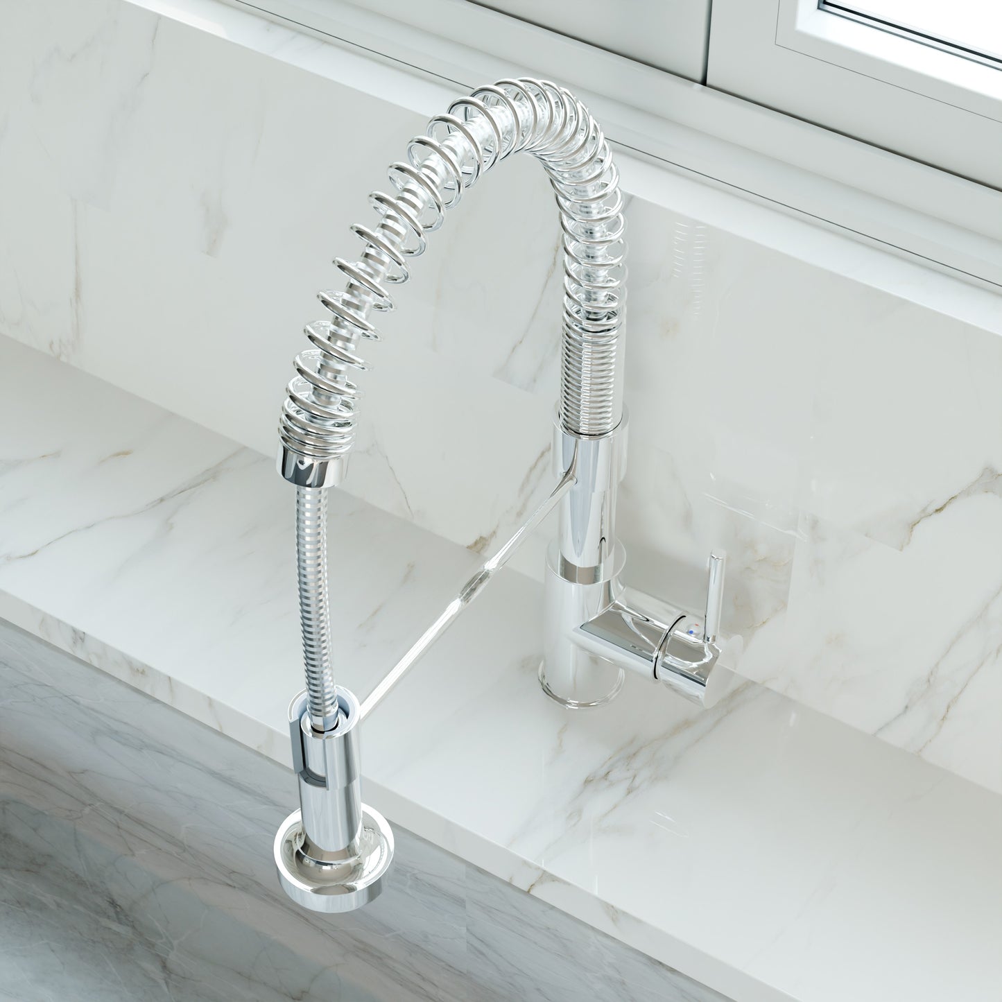 Dual Action Commercial Style Pull-Down Bar and Prep Faucet Series, NKF-H010