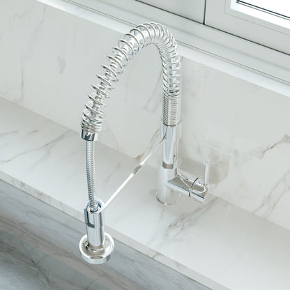 Dual Action Commercial Style Pull-Down Bar and Prep Faucet Series, NKF-H010