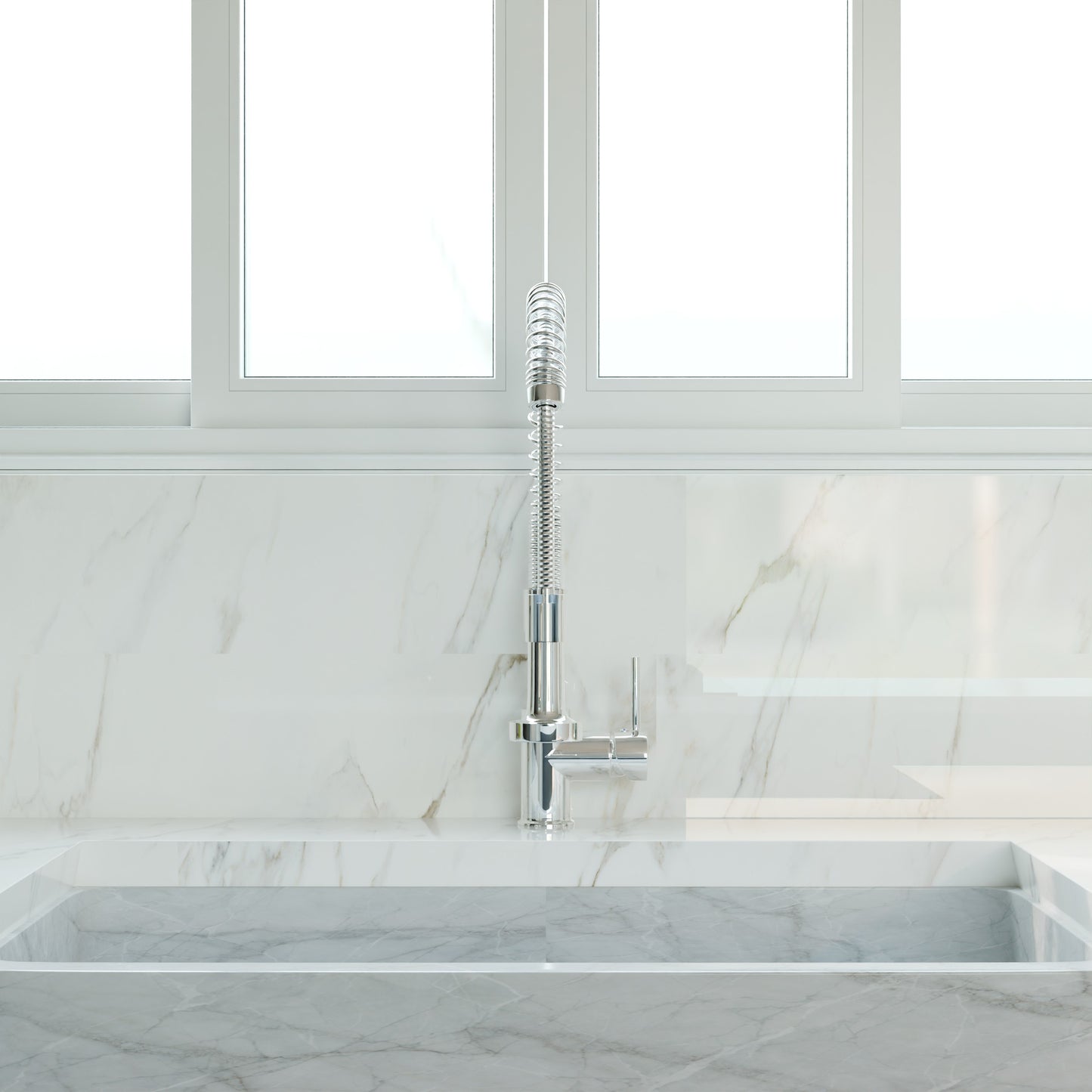 Dual Action Commercial Style Pull-Down Bar and Prep Faucet Series, NKF-H010