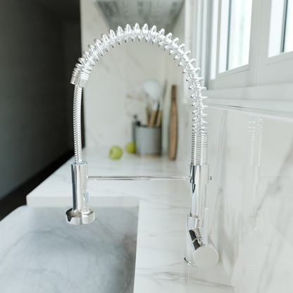 Dual Action Commercial Style Pull-Down Bar and Prep Faucet Series, NKF-H010