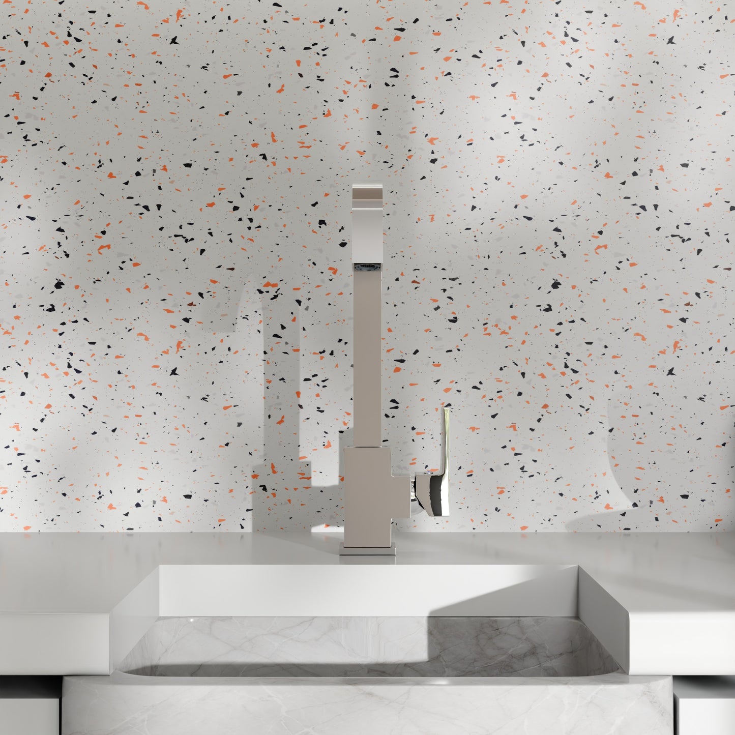 Reid Single Handle Bar Faucet with Square Spout Series, NKF-H08