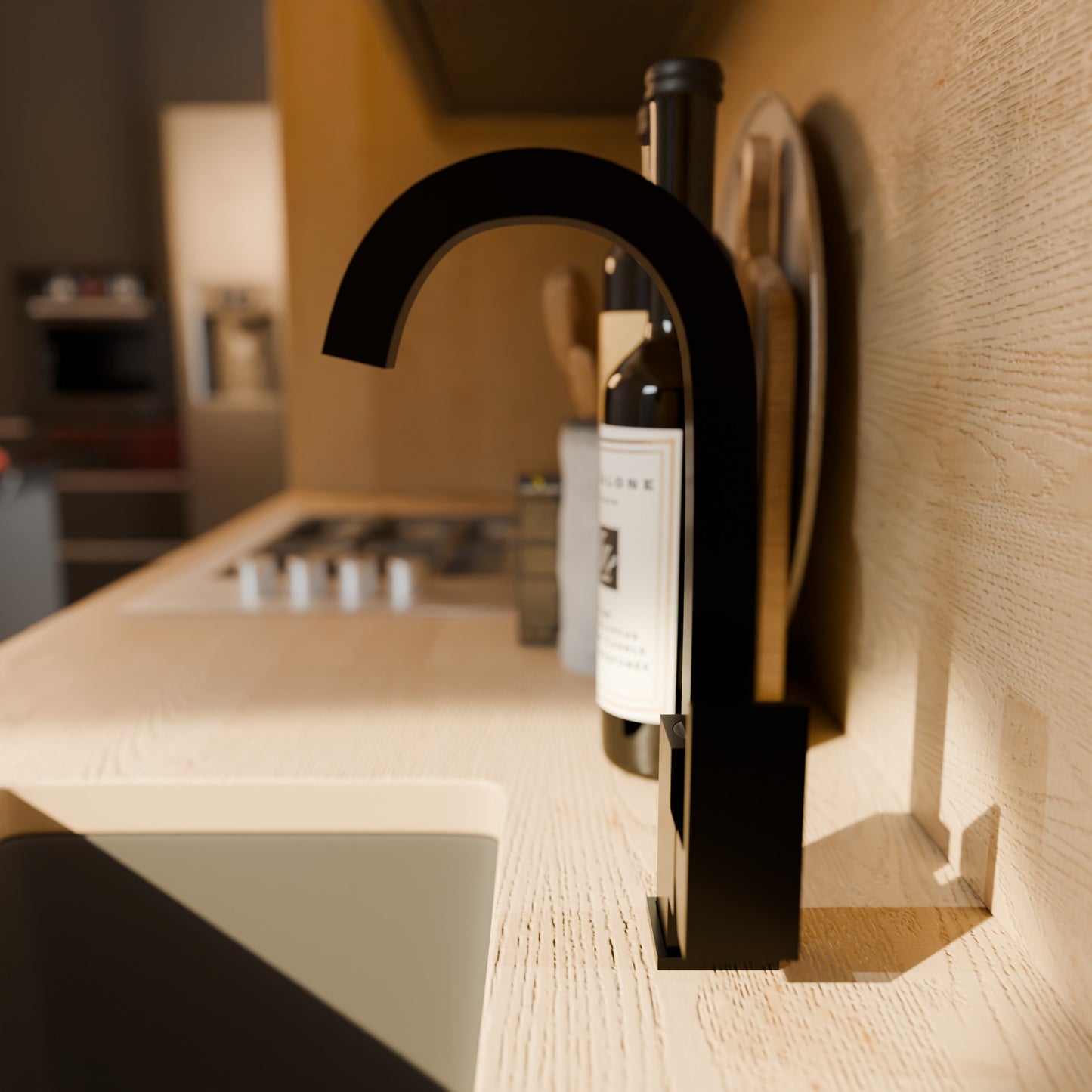 Reid Single Handle Bar Faucet with Square Spout Series, NKF-H08