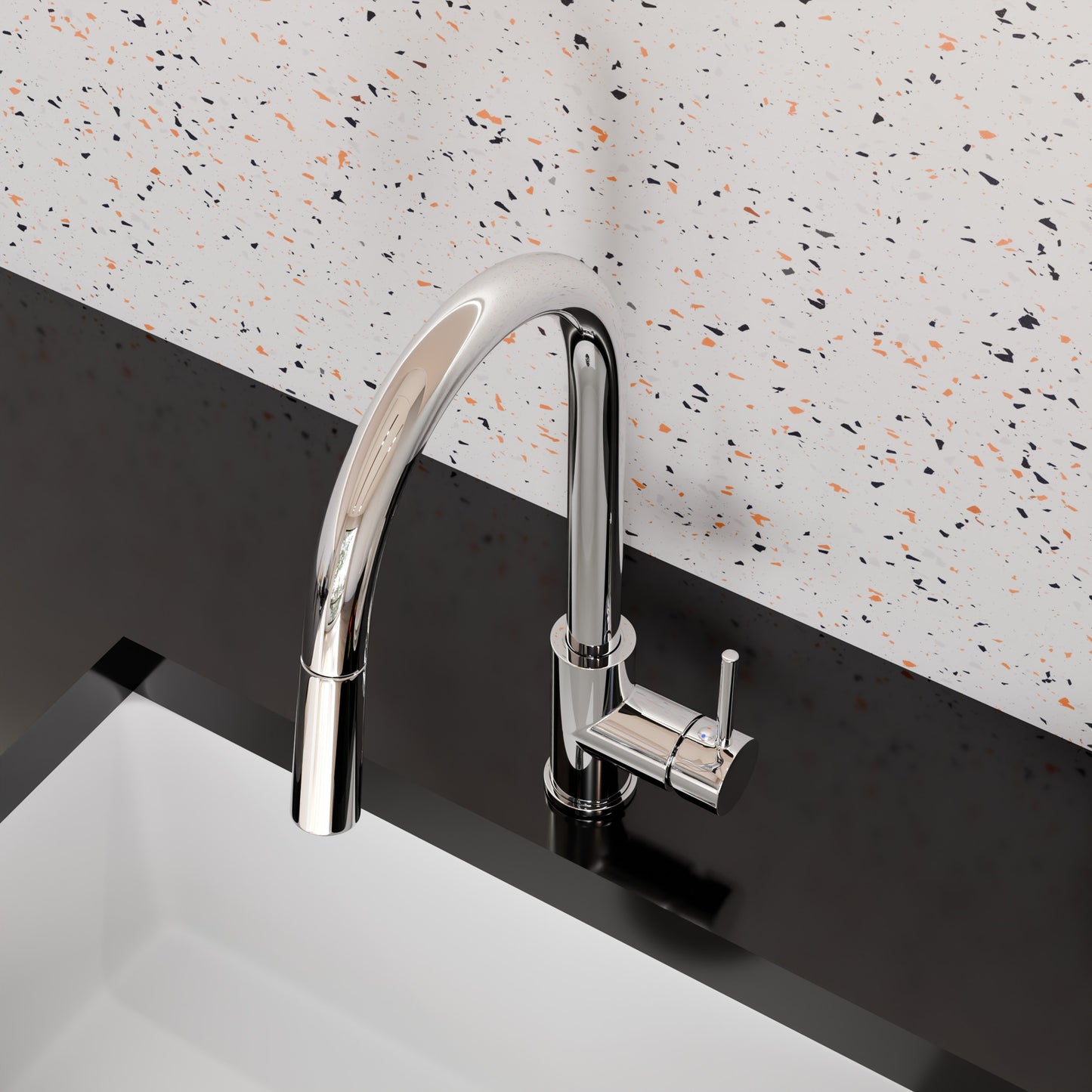 Dual Action Single Lever Pull-down Kitchen Faucet, NKF-H13 Series