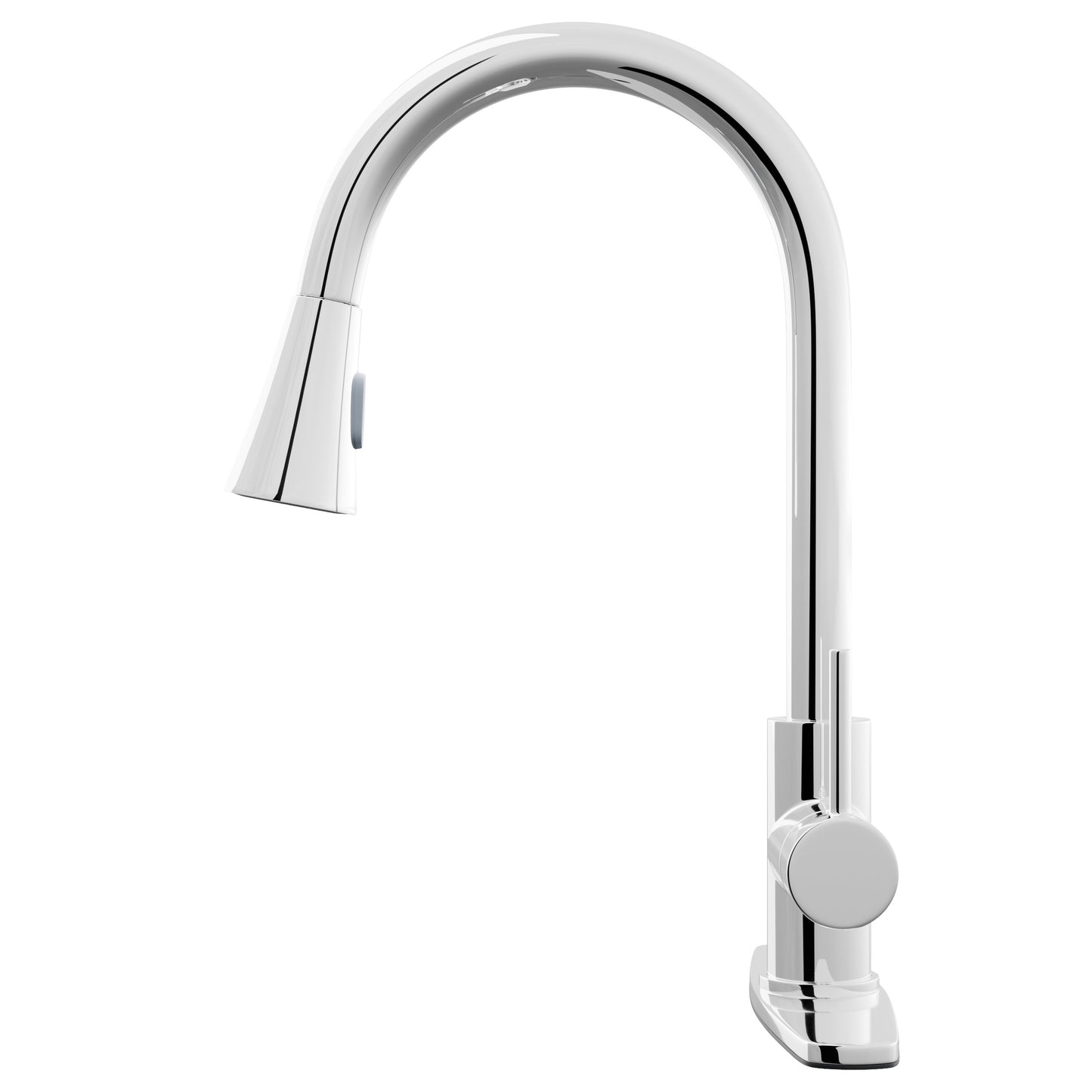 Dual Action Single-Handle Pull-Down Sprayer Kitchen Faucet w/ Deck Plate, NKF-H14