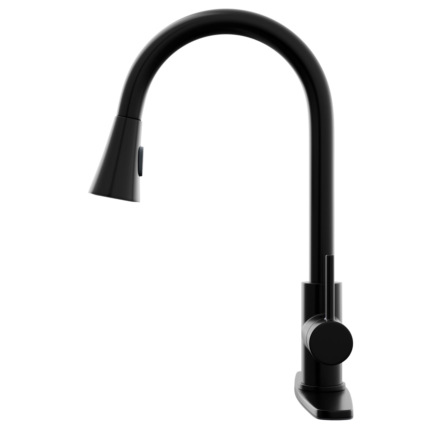 Dual Action Single-Handle Pull-Down Sprayer Kitchen Faucet w/ Deck Plate, NKF-H14