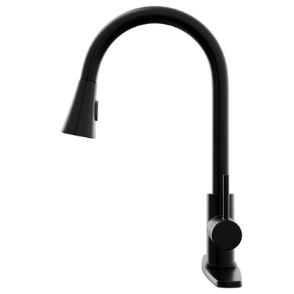 Dual Action Single-Handle Pull-Down Sprayer Kitchen Faucet w/ Deck Plate, NKF-H14