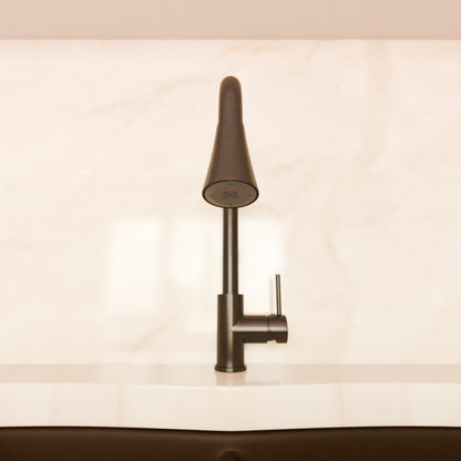 Dual Action Single-Handle Pull-Down Sprayer Kitchen Faucet w/ Deck Plate, NKF-H14