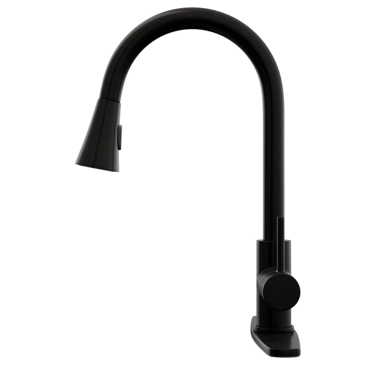 Dual Action Single-Handle Pull-Down Sprayer Kitchen Faucet w/ Deck Plate, NKF-H14