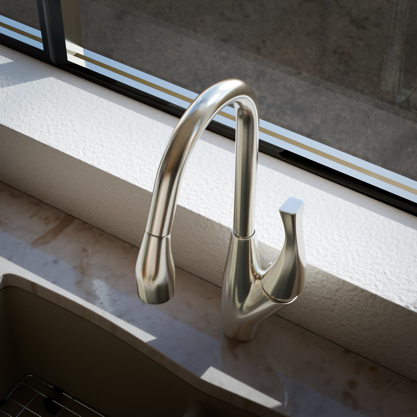 Dual Action Single Lever Pull-Down Kitchen Faucet, NKF-H21 Series