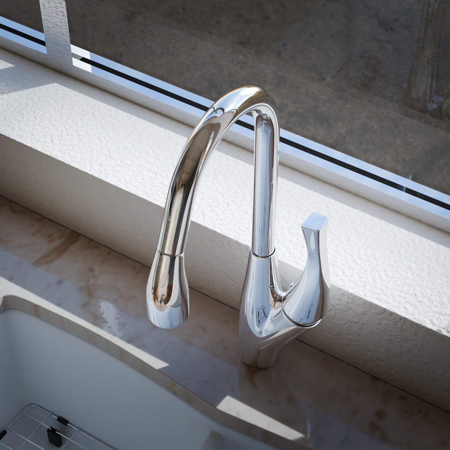 Dual Action Single Lever Pull-Down Kitchen Faucet, NKF-H21 Series