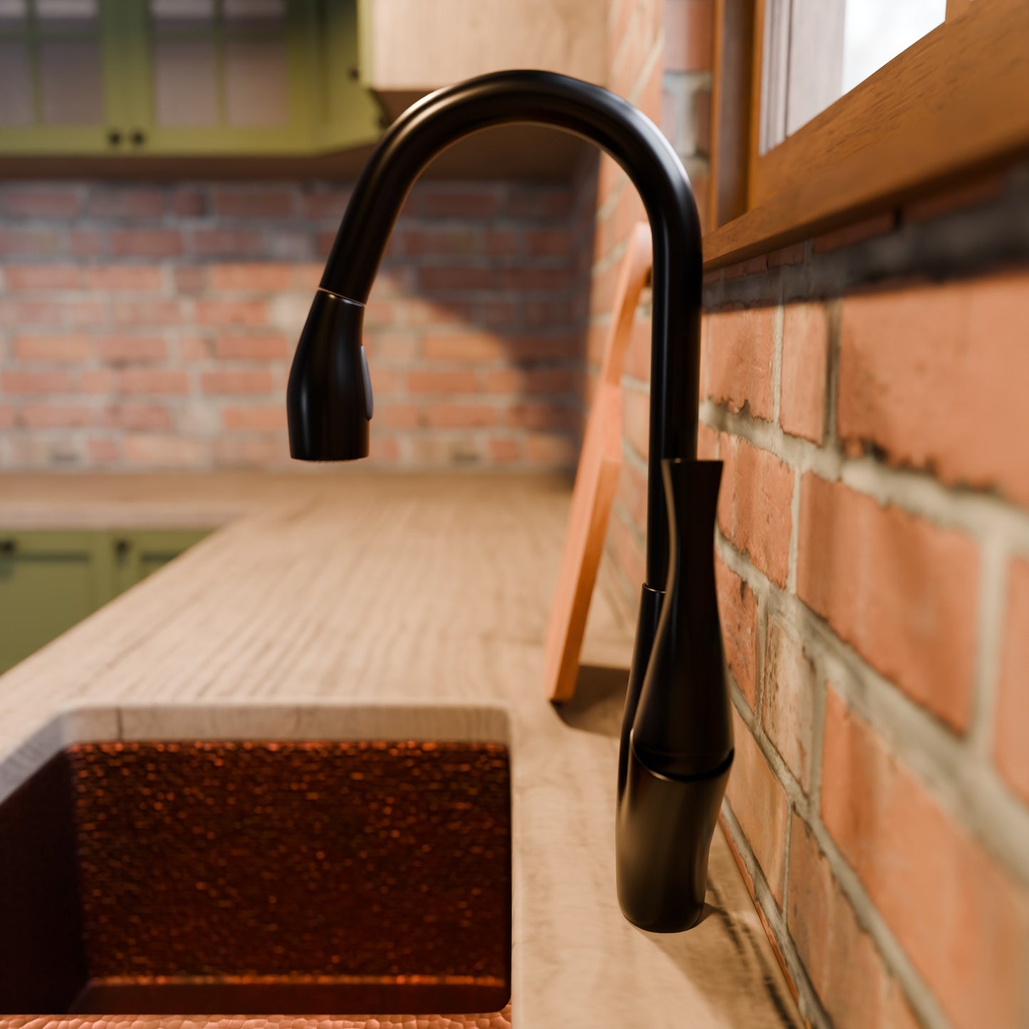 Dual Action Single Lever Pull-Down Kitchen Faucet, NKF-H21 Series