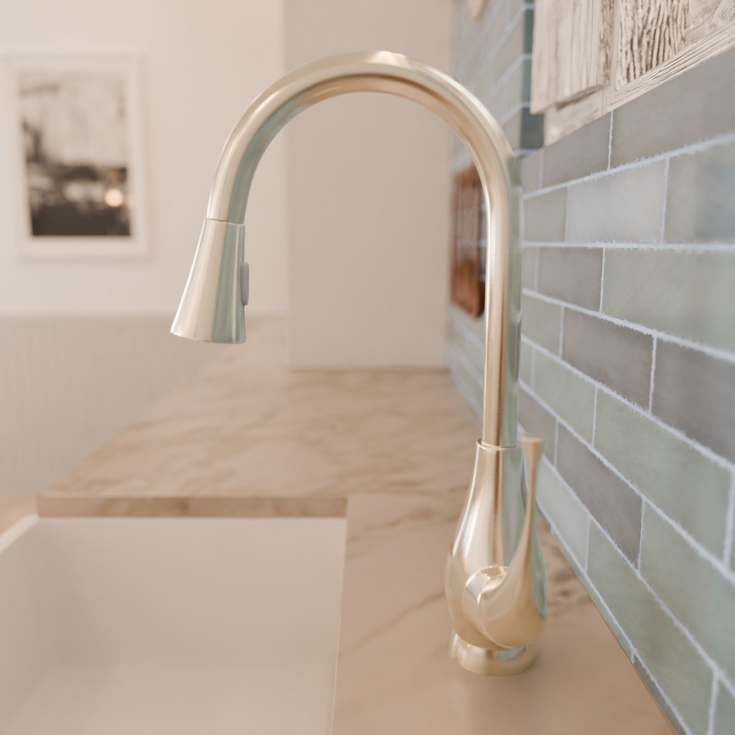 Single Lever Pull-down Kitchen Faucet, NKF-H24