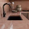 BAJA 18" x 16" Granite Composite Bar Sink in Absolute Black - NKGC-SBBAR-AB