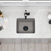 BAJA 18" x 16" Granite Composite Bar Sink in Ash - NKGC-SBBAR-AS