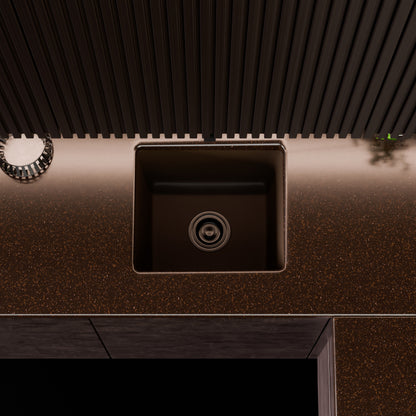 BAJA 18" x 16" Granite Composite Bar Sink in Expresso - NKGC-SBBAR-EX