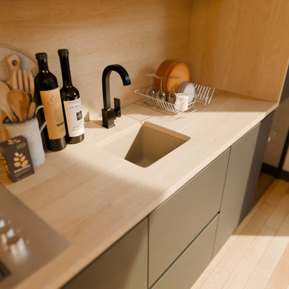 BAJA 18" x 16" Granite Composite Bar Sink in Sand - NKGC-SBBAR-SA