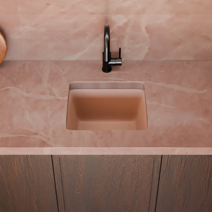 BAJA 18" x 16" Granite Composite Bar Sink in Wheat - NKGC-SBBAR-WHE