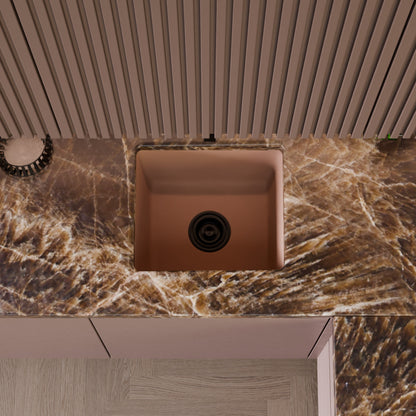 BAJA 18" x 16" Granite Composite Bar Sink in Wheat - NKGC-SBBAR-WHE