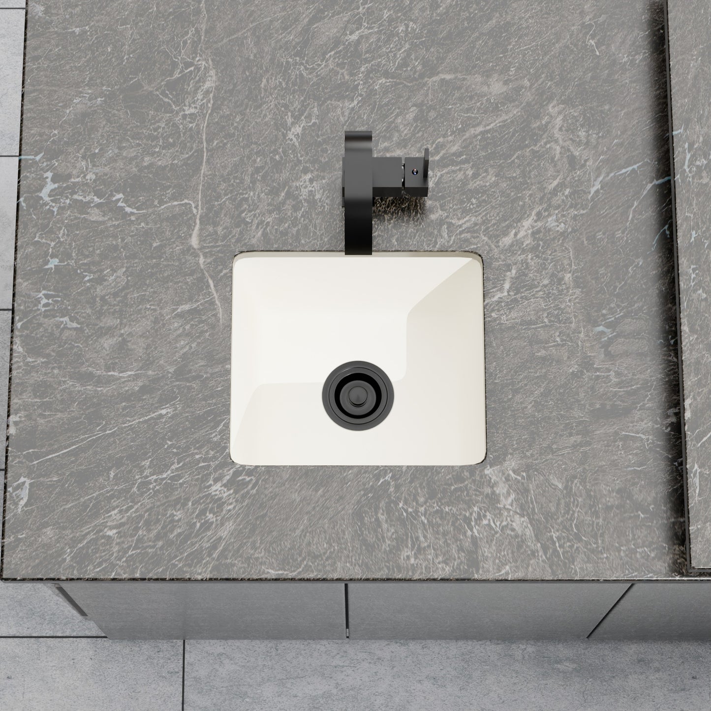 BAJA 18" x 16" Granite Composite Bar Sink in White - NKGC-SBBAR-WHI