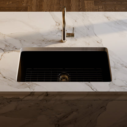 Single Bowl Undermount Granite Composite Sink in Expresso - NKGC-SBUND-EX