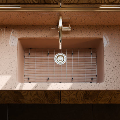 Single Bowl Undermount Granite Composite Sink in Wheat - NKGC-SBUND-WHE