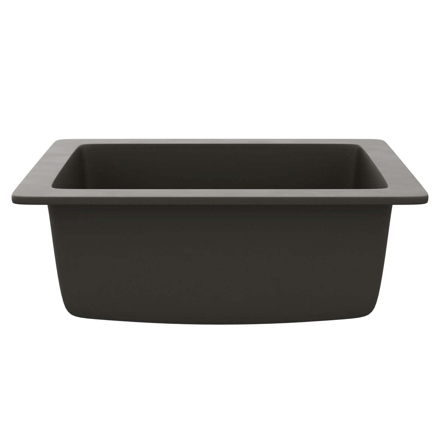 StoneCore Granite Ash 24-inch Single Bowl Kitchen or Bar Sink - NKS-SC24SB-GRASH