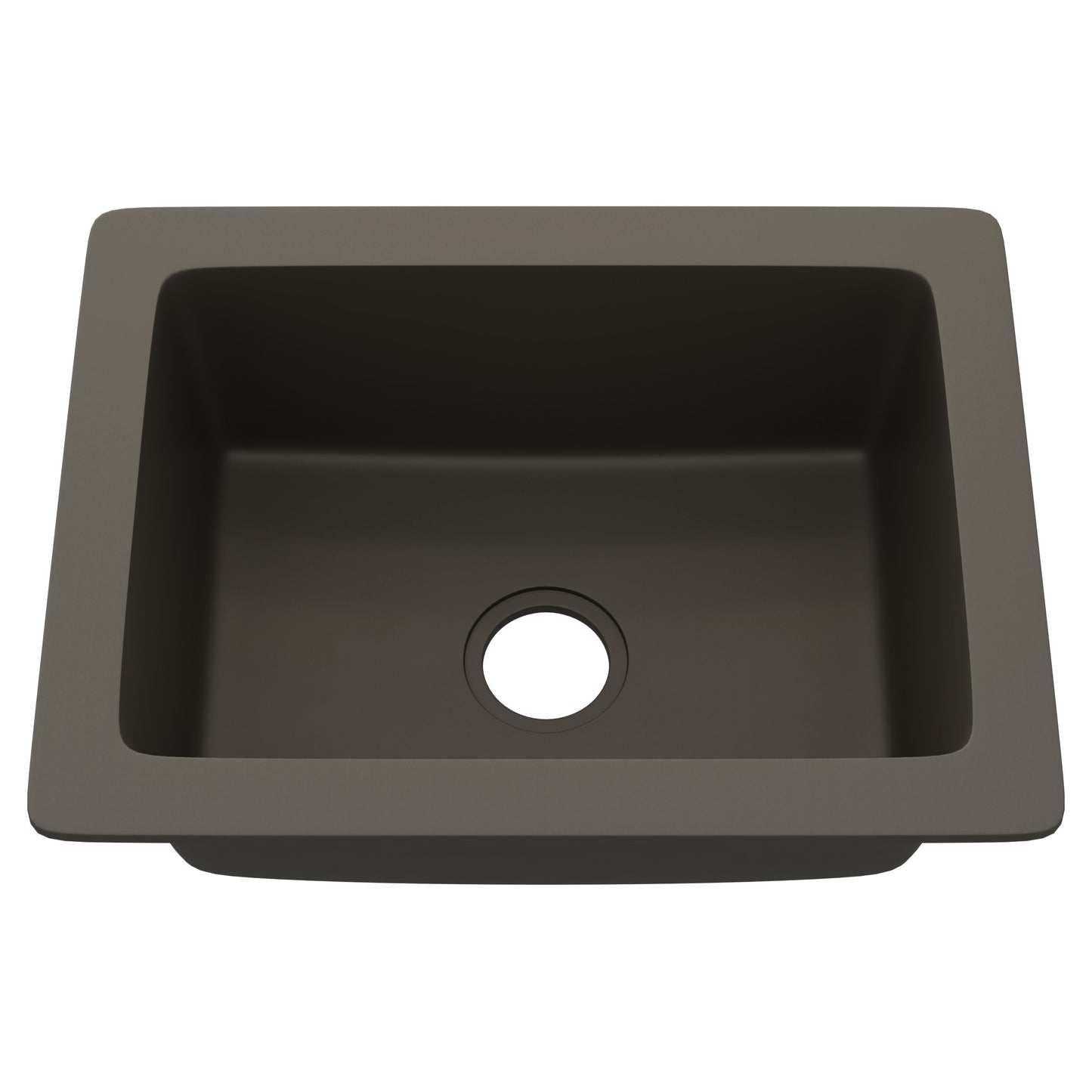 StoneCore Granite Ash 24-inch Single Bowl Kitchen or Bar Sink - NKS-SC24SB-GRASH
