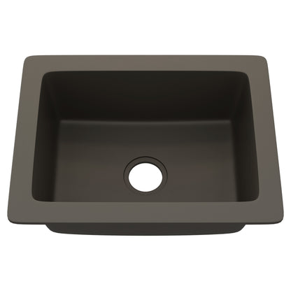 StoneCore Granite Ash 24-inch Single Bowl Kitchen or Bar Sink - NKS-SC24SB-GRASH
