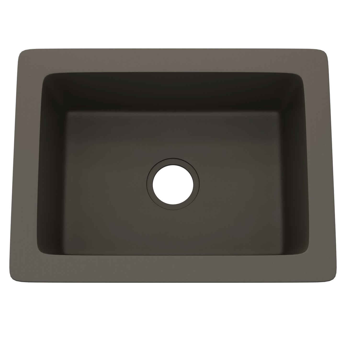 StoneCore Granite Ash 24-inch Single Bowl Kitchen or Bar Sink - NKS-SC24SB-GRASH