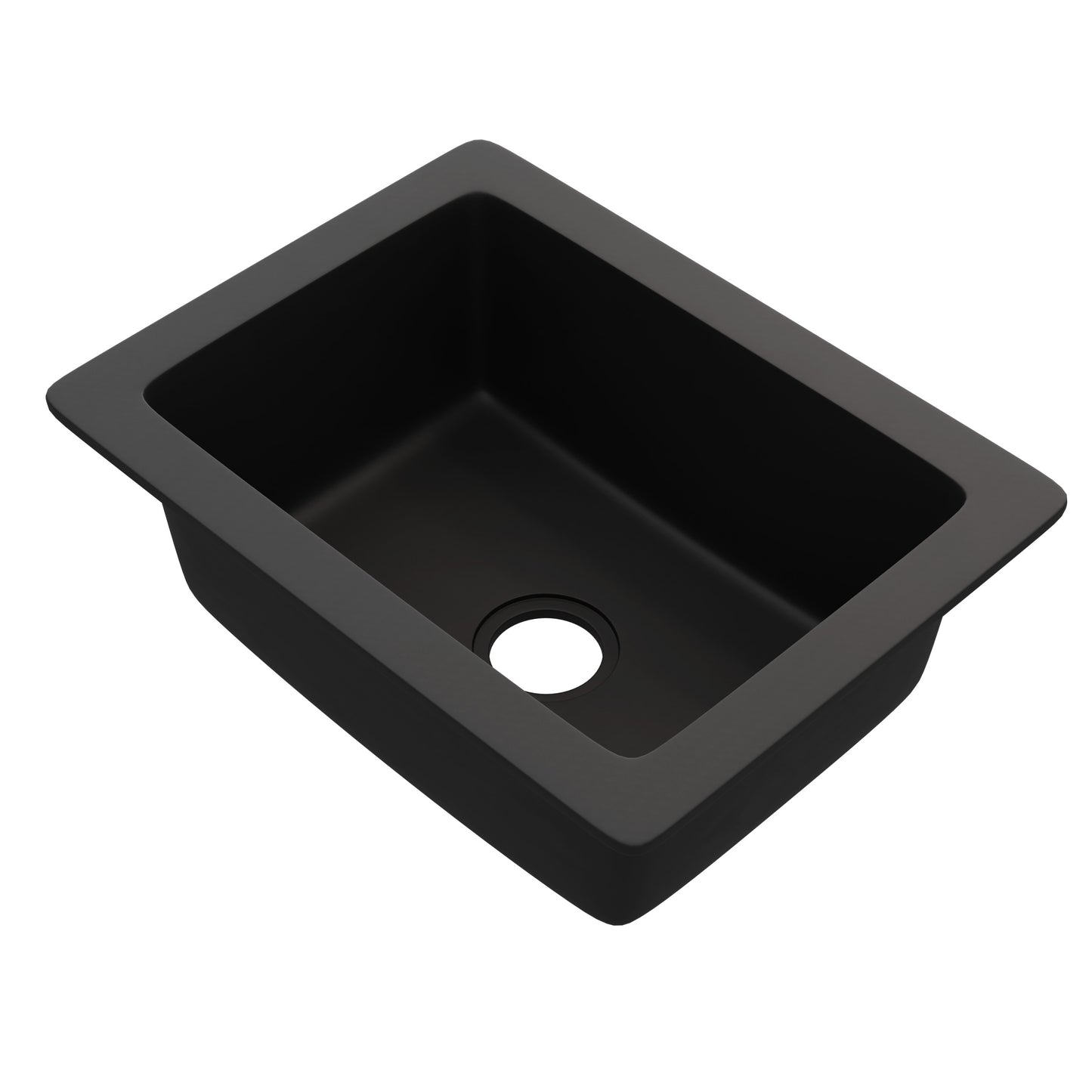 StoneCore Graphite 24-inch Single Bowl Kitchen or Bar Sink - NKS-SC24SB-GRPH