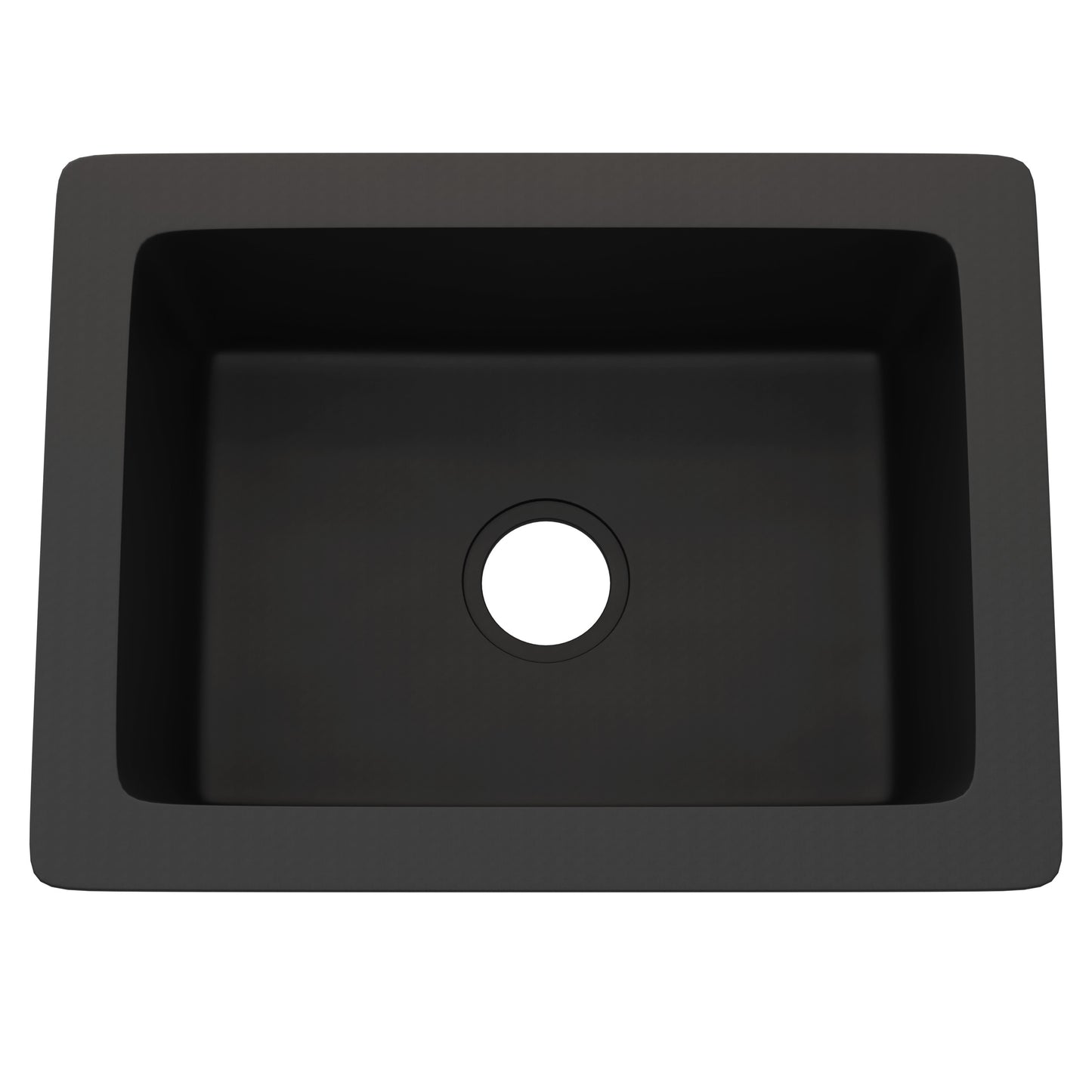 StoneCore Graphite 24-inch Single Bowl Kitchen or Bar Sink - NKS-SC24SB-GRPH