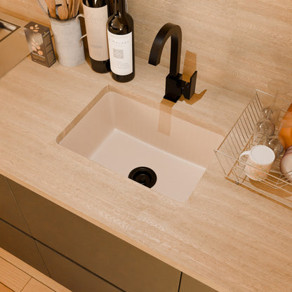 StoneCore Sandstone 24-inch Single Bowl Kitchen or Bar Sink - NKS-SC24SB-SNDS