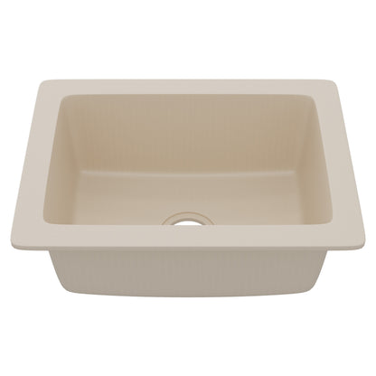 StoneCore Sandstone 24-inch Single Bowl Kitchen or Bar Sink - NKS-SC24SB-SNDS