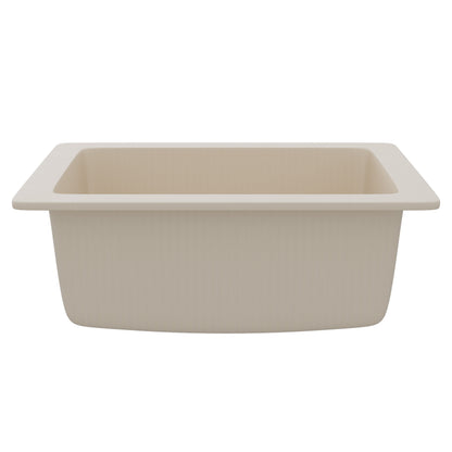 StoneCore Sandstone 24-inch Single Bowl Kitchen or Bar Sink - NKS-SC24SB-SNDS