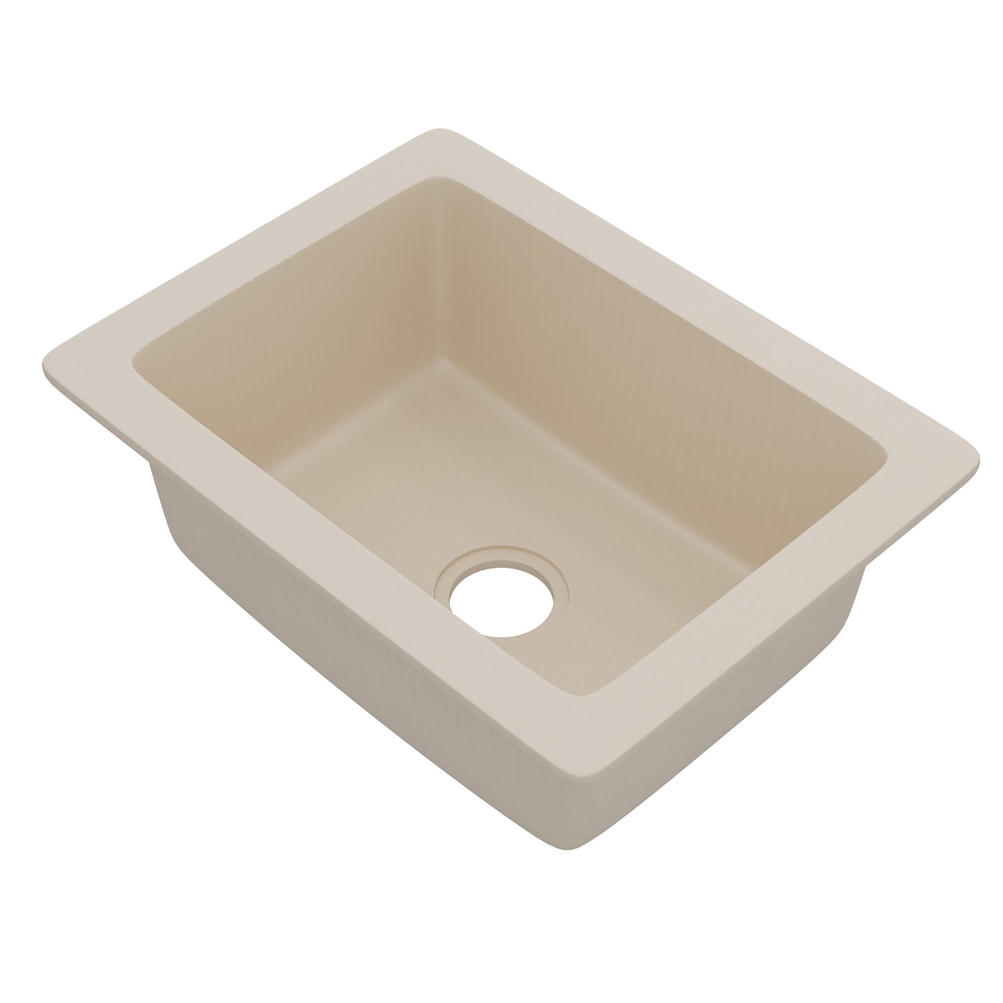 StoneCore Sandstone 24-inch Single Bowl Kitchen or Bar Sink - NKS-SC24SB-SNDS