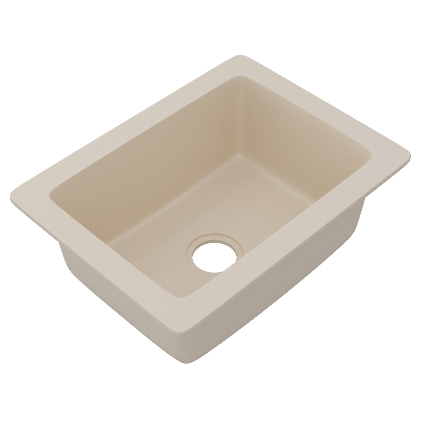 StoneCore Sandstone 24-inch Single Bowl Kitchen or Bar Sink - NKS-SC24SB-SNDS