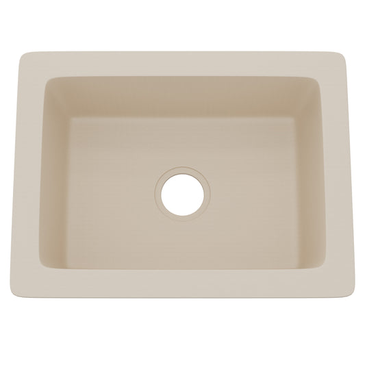 StoneCore Sandstone 24-inch Single Bowl Kitchen or Bar Sink - NKS-SC24SB-SNDS