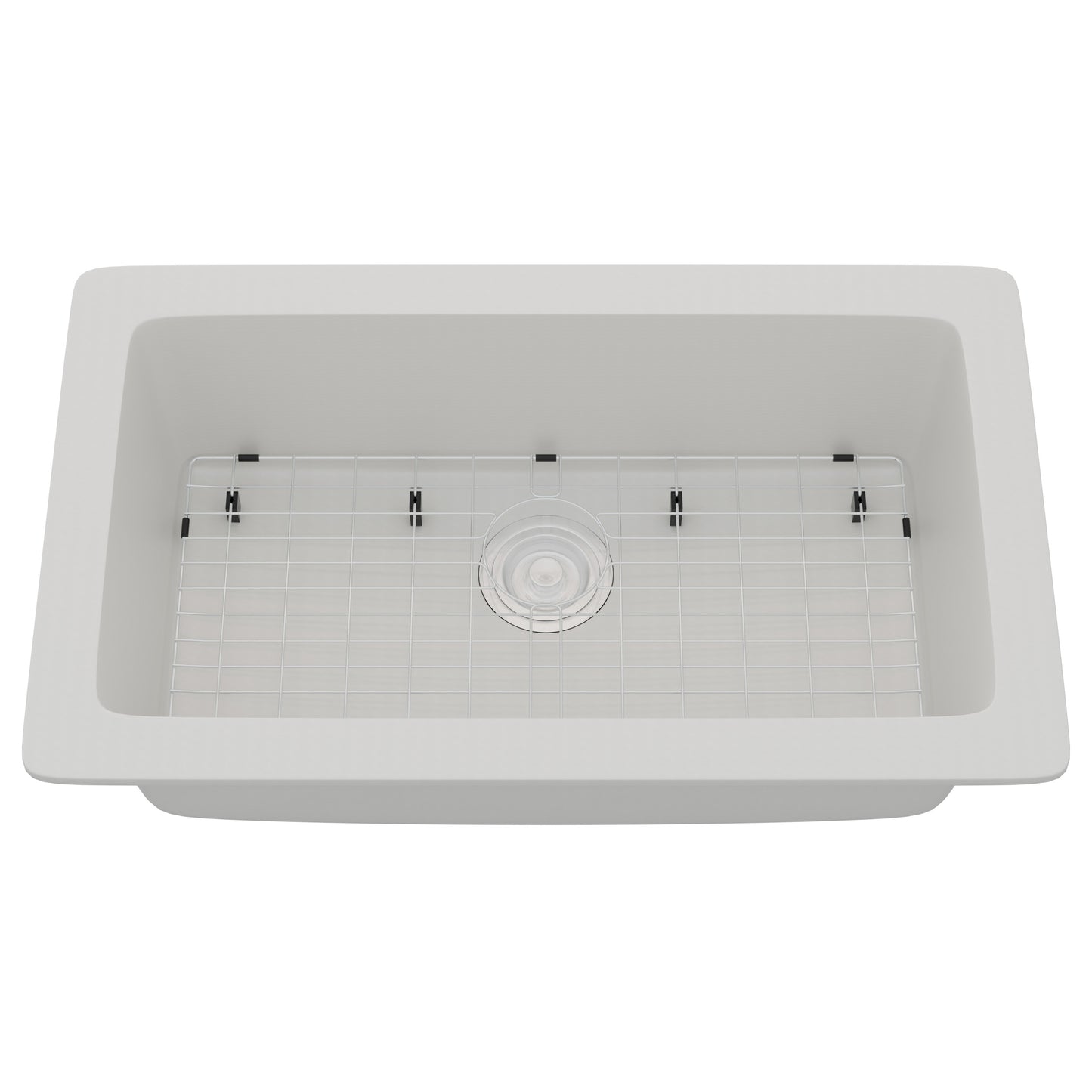 StoneCore 30-inch Single Bowl Kitchen Sink in Alpine White - NKS-SC30SB-ALPWHT