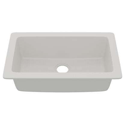 StoneCore 30-inch Single Bowl Kitchen Sink in Alpine White - NKS-SC30SB-ALPWHT