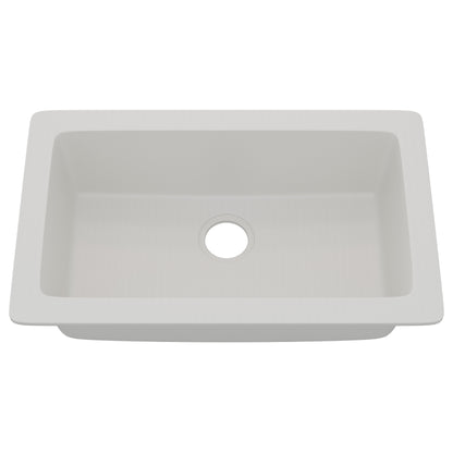 StoneCore 30-inch Single Bowl Kitchen Sink in Alpine White - NKS-SC30SB-ALPWHT