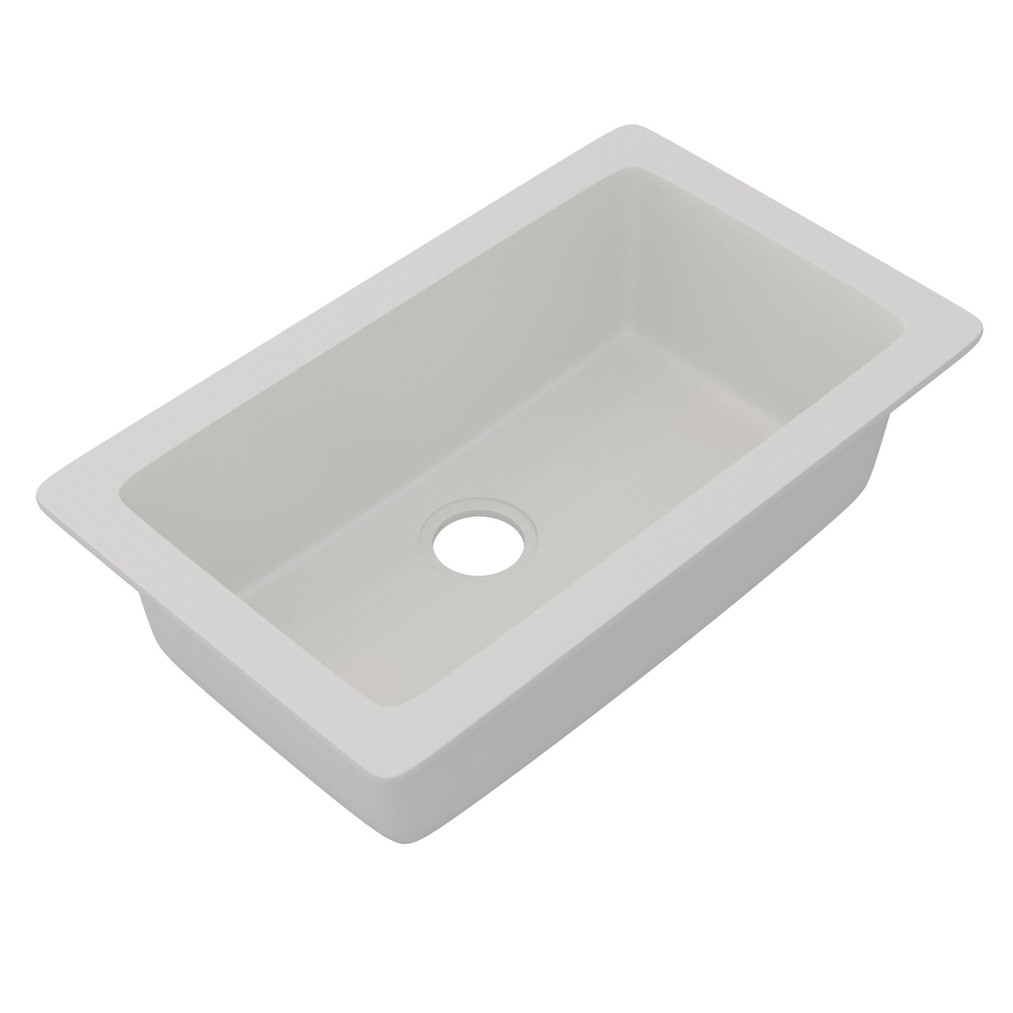 StoneCore 30-inch Single Bowl Kitchen Sink in Alpine White - NKS-SC30SB-ALPWHT
