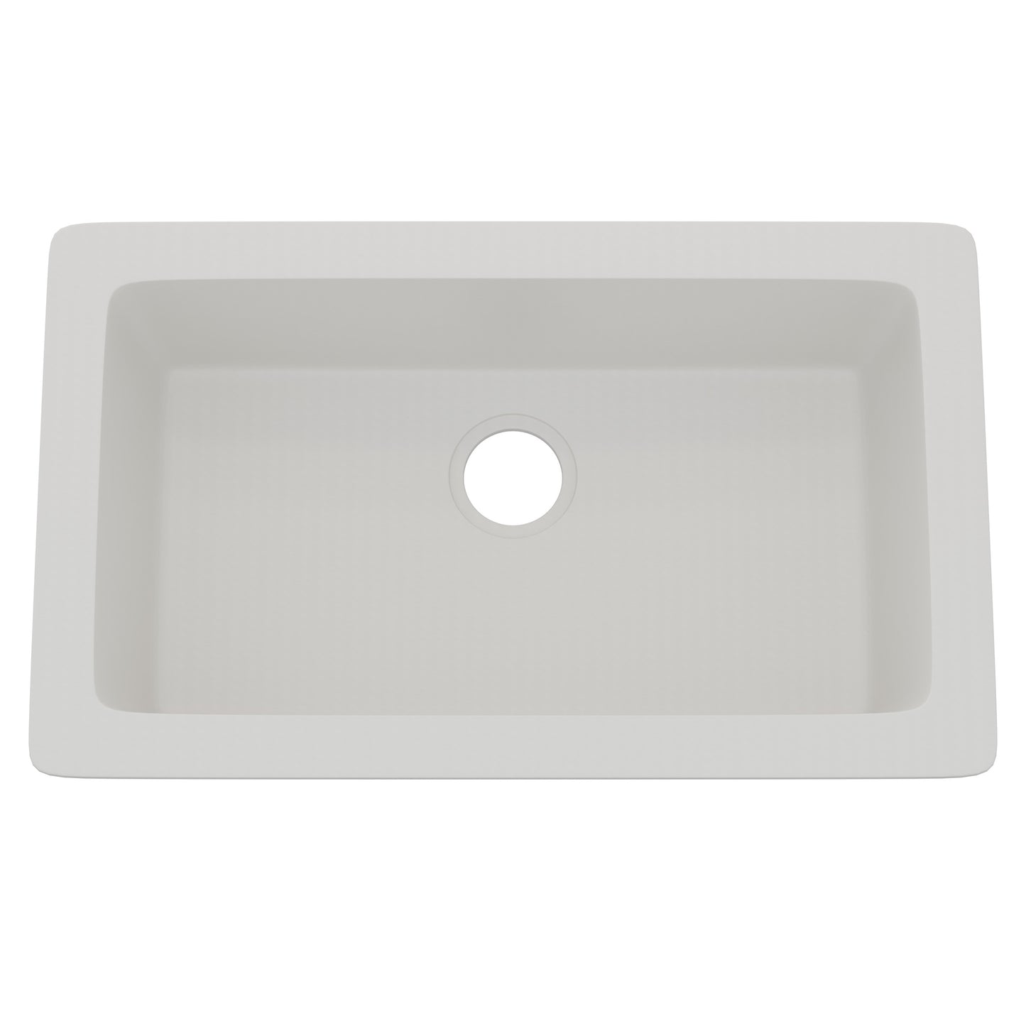 StoneCore 30-inch Single Bowl Kitchen Sink in Alpine White - NKS-SC30SB-ALPWHT