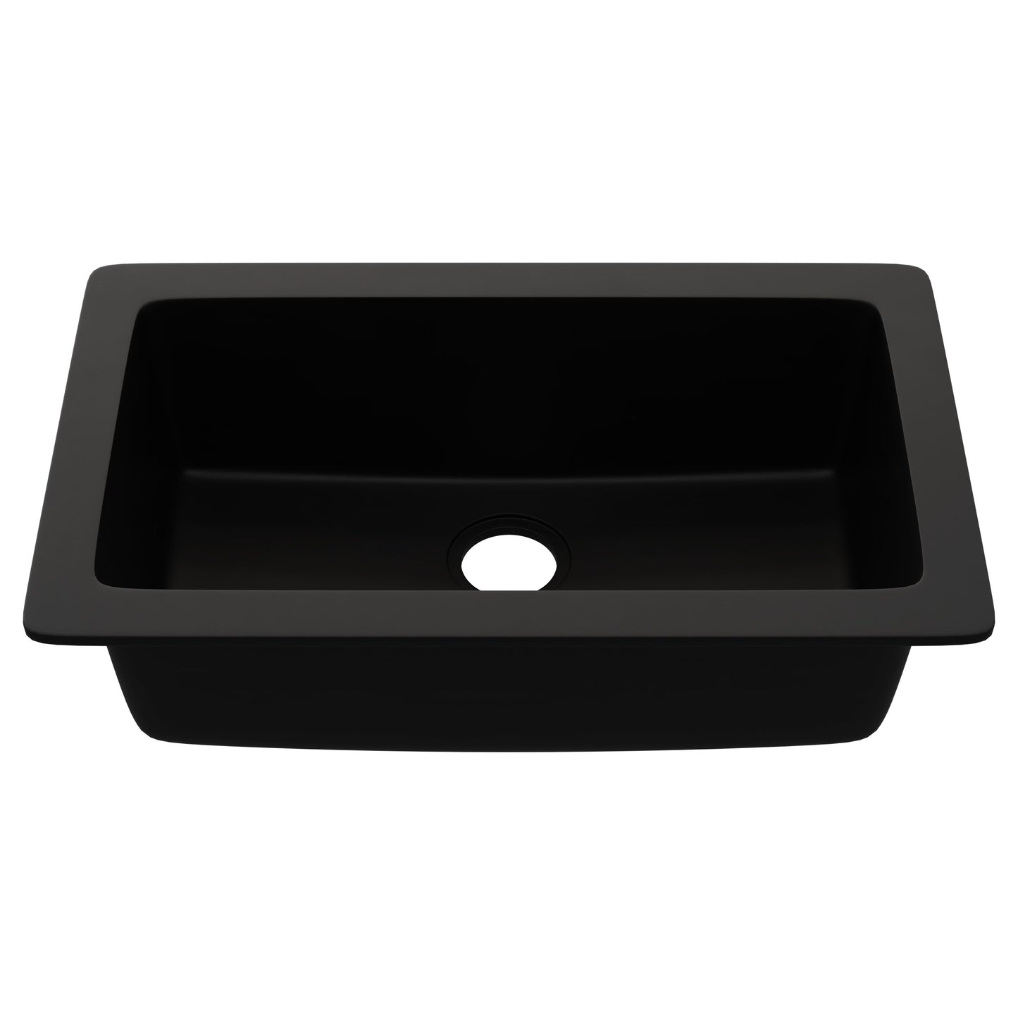 StoneCore 30-inch Single Bowl Kitchen Sink in Black - NKS-SC30SB-BLCK