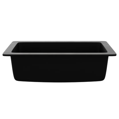 StoneCore 30-inch Single Bowl Kitchen Sink in Black - NKS-SC30SB-BLCK