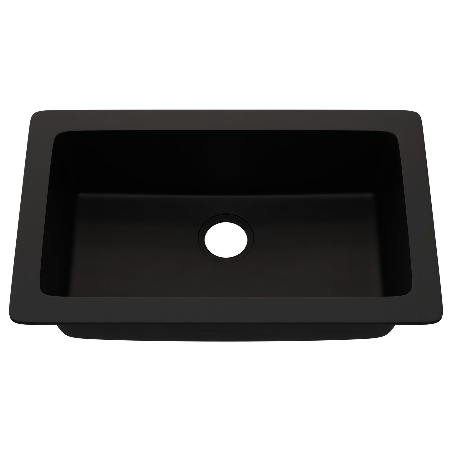 StoneCore 30-inch Single Bowl Kitchen Sink in Black - NKS-SC30SB-BLCK