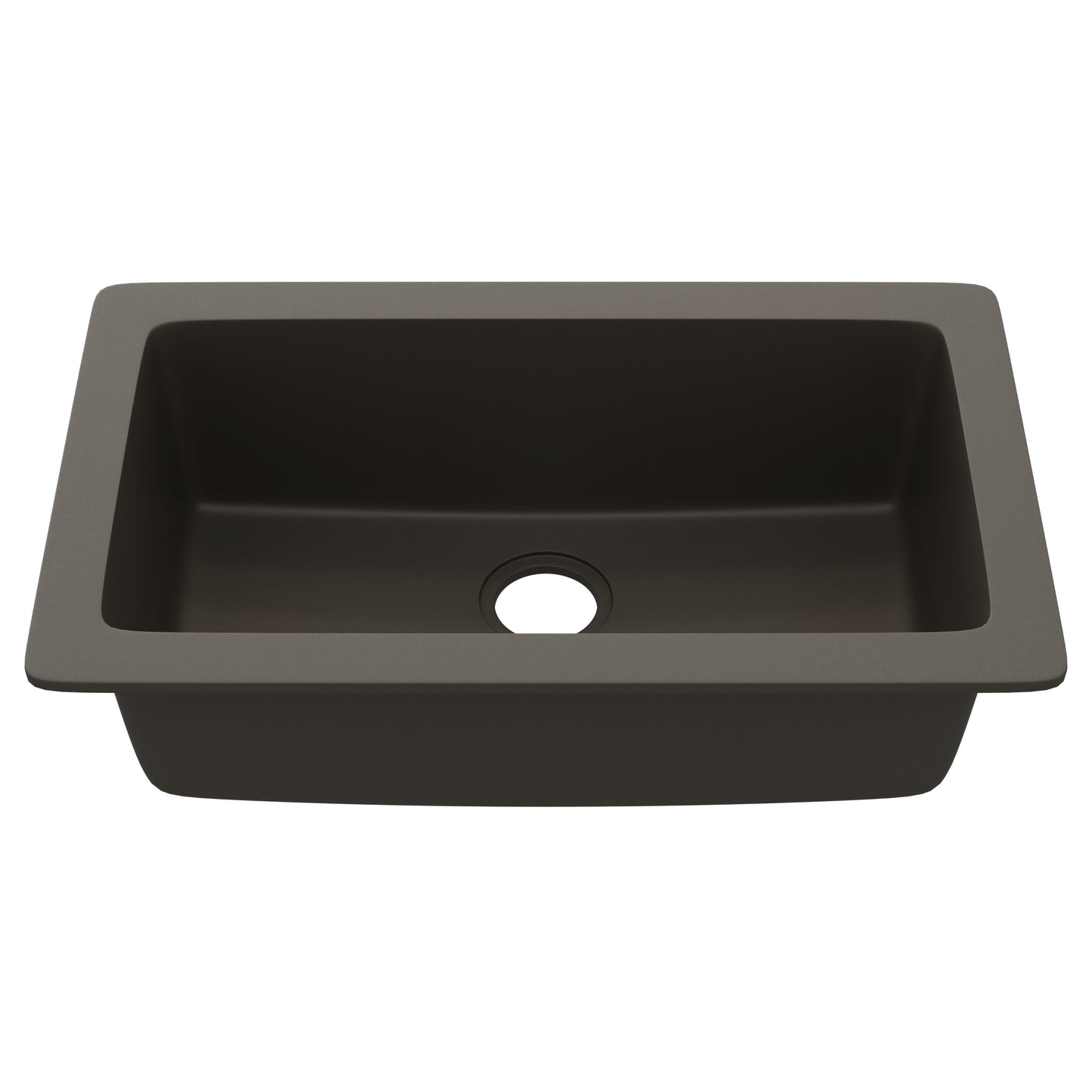 StoneCore 30-inch Single Bowl Kitchen Sink in Granite Ash - NKS-SC30SB-GRASH