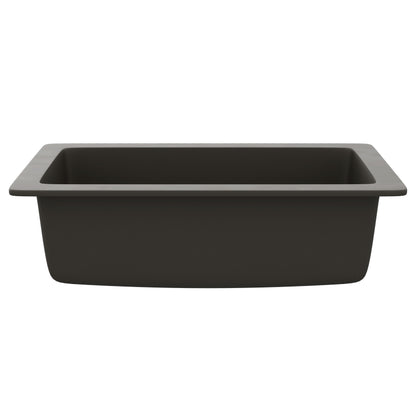 StoneCore 30-inch Single Bowl Kitchen Sink in Granite Ash - NKS-SC30SB-GRASH